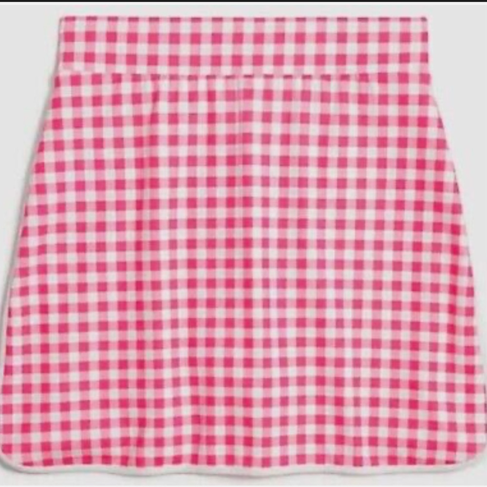 Pink Gingham Tennis Skirt